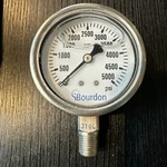 Bourdon MEX3-D52.H37/0133 Pressure GAUGE,0 To 5000 Psi Range 437U68. Fixed Price $30.00.