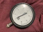 Vintage Large 4-1/2" 3D 0-60 Air Pressure Psi Gauge Steampunk Art. Fixed Price $14.99.