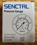 Senctrl 100 Psi Glycerin Filled Pressure Gauge 2.5" Dial 1/4" Npt Lower Mount. Fixed Price $14.99.
