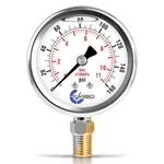 160 Psi Glycerin Liquid Filled Pressure Gauge, 2.5" Dial, 1/4 Npt Lower Mount.... Fixed Price $22.34.