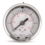 Commercial Pressure Gauge, To 30 Psi, 2 In Dial, 1/4 Npt, Center Back. Fixed Price $23.99.