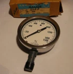 New Rare Vintage Ashcroft 0-1500 Psi 4-1/2" Pressure Gauge 1320D. Fixed Price $103.96.