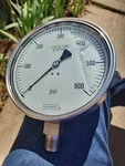 Noshok Pressure Gauge 600 Psi 316 Threaded Bottom Connect 6INCH Diameter. Fixed Price $50.00.