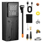 Rechargeable Tire Inflator With Digital Pressure Value Portable Air Compressor. Fixed Price $25.86.