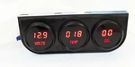 Triple Panel With Voltmeter Water Temp Oil Pressure 2 1/16" Gauges Usa. Fixed Price $144.33.