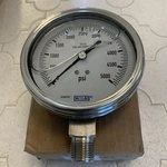 Wika Analog Positive Press Gauge Bottom Entry 5000PSI, Connection Size Npt 1/2. Fixed Price $70.00.