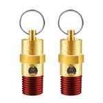 2 Pieces 1/4'' Male 150 Psi Npt Air Compressor Pressure Relief Valve Brass Sa.... Fixed Price $18.14.