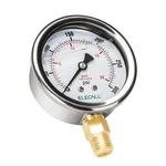 Elecall Silicone Oil Filled Pressure Gauge For Water 0-300 Psi, Silver. Fixed Price $14.43.