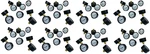 80-PACK Pneumatic Pressure Gauges 0-230 Psi 1/4 Npt Back Mount 2" Dial. Fixed Price $99.87.