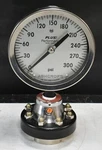 Ashcroft Pressure Gauge, 4.5" Face, 45-1009-S-04-L-XLL 0/300 Psi W/ C1215. Fixed Price $450.00.