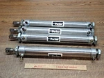 Lot (4) Parker Dxpsr 12.0 Pneumatic Air Cylinder 12" Stroke Stainless Used. Fixed Price $50.00.