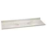 Design House 550202 61" Cultured Marble Vanity Top - White. Fixed Price $592.09.