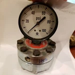 Amatek Stainless Diaphragm Valve Flanged Sg Type With Psi Gauge 100F H56. Fixed Price $159.00.