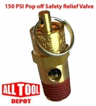 New 1/4" Npt 150 Psi Air Compressor Relief Pressure Safety Valve, Tank Pop Off. Fixed Price $7.49.