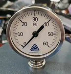 Anderson-negele EK06901100211-PMDOS Stainless 0-60PSI Pressure Gauge * Mint Cond. Fixed Price $175.00.
