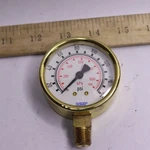 Dixon Dry Gauge Brass Dual Psi 0-160 2-1/2" Face 1/4" Lower Mount GBR160. Fixed Price $27.83.