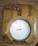 Bristol Recording Pressure Gauge Model 41 Mounted On Wood Base W/key. Fixed Price $299.99.