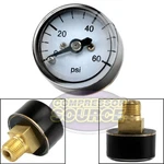 1/8" Mnpt Mini/micro Air Pressure Gauge 0-60 Psi 1" Face Cbm Center Back Mount. Fixed Price $13.29.