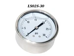 Pressure Gauge 0-30 Psi, Liquid Filled 2.5 Stainless Steel 1/4" Npt Cbm. Fixed Price $13.15.