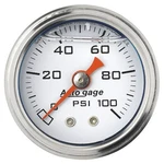 Auto Meter 2177 Air Fuel /oil Pressure Gauge 1.5" 0-100 Psi White Liquid Filled. Fixed Price $55.85.