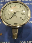 Wika 232.54 Pressure Gauge, 0-160, 1/2"NPT, 4"F, Lm, Lf, 9768556 New Surplus. Fixed Price $150.00.
