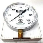Weiss Potable Water Pressure Gauge 1-300 Psi 4-1/2" Dia. 1/4" Npt 4CTSLF B40.1. Fixed Price $75.00.