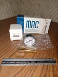 Mac Valve N-82016-06 Pneumatic Gauge, 0-30PSI, 1/8" Npt New. Fixed Price $9.99.
