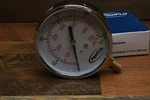 Proflo Pressure Gauge Brass 0-100 # 3-1/2" X 4.50" 3.75" W 1.40" H. Fixed Price $11.99.