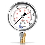 2.5" Liquid Filled Pressure Gauge 0-1000 Psi, Stainless Steel Case Lower Mount. Fixed Price $12.98.