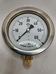 New Nos Mcdaniel Controls 90311 1/4" Npt L60" 0-60"WC Range Pressure Gauge. Fixed Price $35.00.