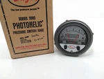 Dwyer A3008C Photohelic Pressure Switch / Gage 0-8 Wc" Max 25PSI. Fixed Price $325.00.
