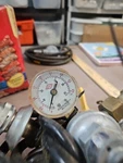 Ashcroft Beer Regulator W/ Shut-off Valve Micromatic Double Gauge Hoses Anheuser. Fixed Price $50.00.