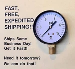 Ametek/u.s. Gauge; 0-15 Psi 1/4" Lower Mount; 47102; Free Shipping!. Fixed Price $19.94.