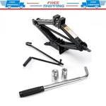 Extendable Wheel Lug Wrench + 2 Ton Scissor Jack With Handle Car Spare Tire Tool. Fixed Price $27.99.