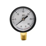Regular Air Pressure Gauge 30 Psi 2 Inch Diameter 1/4 Npt Bottom Mount. Fixed Price $9.67.