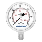 Stainless Steel Hydraulic Pressure Gauge 2.5" Dial, 1/4" Npt, 0-60PSI/KPA. Fixed Price $22.53.