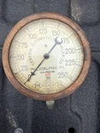 Antique Central Automatic Air Gauge Brass 250 Psi U.s. Co Philadelphia. Fixed Price $154.00.