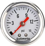 Solimeta 1.5" Dial Size, Oil Filled, 1/8 Npt Inline Fuel Pressure 0-15 Psi. Fixed Price $16.91.