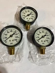 (lot Of 3) Pressure Gages 2" Dial Face 0-160 Psi 1/4" Npt Lm New. Fixed Price $11.50.