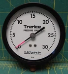 1/2" Trerice Pressure Gauge 30 Psi Lower 1/4 Npt. Fixed Price $35.00.