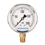 2.5" Glycerin Filled Pressure Gauge 0-200PSI Stainless Steel 1/4" Npt Mount. Fixed Price $19.02.