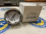 New Nordson 1.95 Pressure Gauge 30 Psi Bar Kpa U-clamp Mount 1/8 Cbm. Fixed Price $15.95.