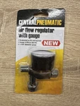 Central Pneumatic Air Flow Regulator With Gauge 1/4 In Out 62695 1-3/8 Diameter. Fixed Price $9.99.