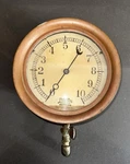 Antique The Ashton Valve Co. Boston Mass Bourdon Brass Steam Pressure Gauge. Fixed Price $290.00.