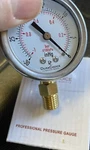 2" Vacuum Pressure Gauge S.s. Case, 1/4" Npt, Ctr. Back Mnt. -30HG/0. Fixed Price $12.99.