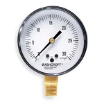 Ashcroft 25 1490A 02L 30" H20 Low Pressure Gauge, To Psi, 1/2 In Dial,. Fixed Price $61.35.