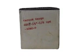Gem Corp 6004-1-1/2"-1/2NPT-30HG-0 Vacuum Gauge Nsmp. Fixed Price $15.00.