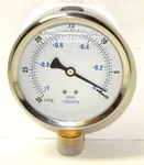 Vacuum Gauge 4" Face S/s Case 30" Hg 1/2" Npt Brass Lower Filled 176ER20. Fixed Price $47.95.