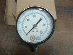 Brand New Large 3-3/4" Pressure Guage Bottom Mt. Coilhose Pneumatics 60 Psi Usa. Fixed Price $32.00.