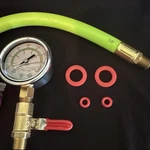 Pronese Stainless Steel Water Test Pressure Gauge Kit Green Hose Dial. Fixed Price $25.90.